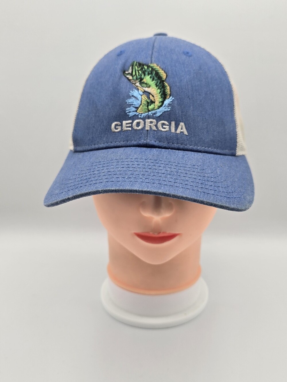 Richardson Embroidered Georgia Bass Trucker Adjustable Snapback Hat